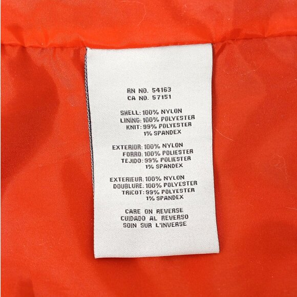 Levi's Retro Stripe Rib Knit Satin Bomber Jacket in Navy Blue Like New - Picture 9 of 9